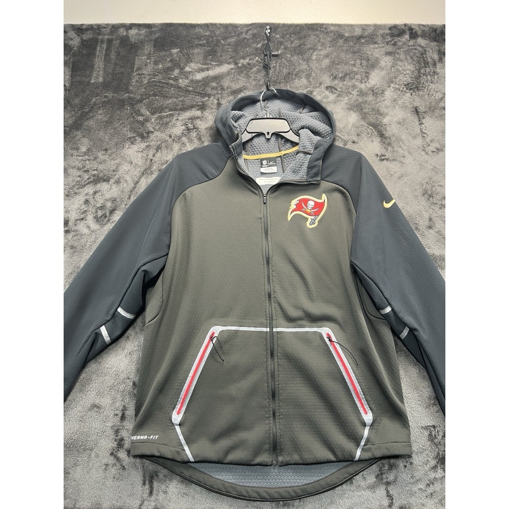 Tampa Bay Buccaneers Team Issued Nike Therma Fit Hooded Jacket Large